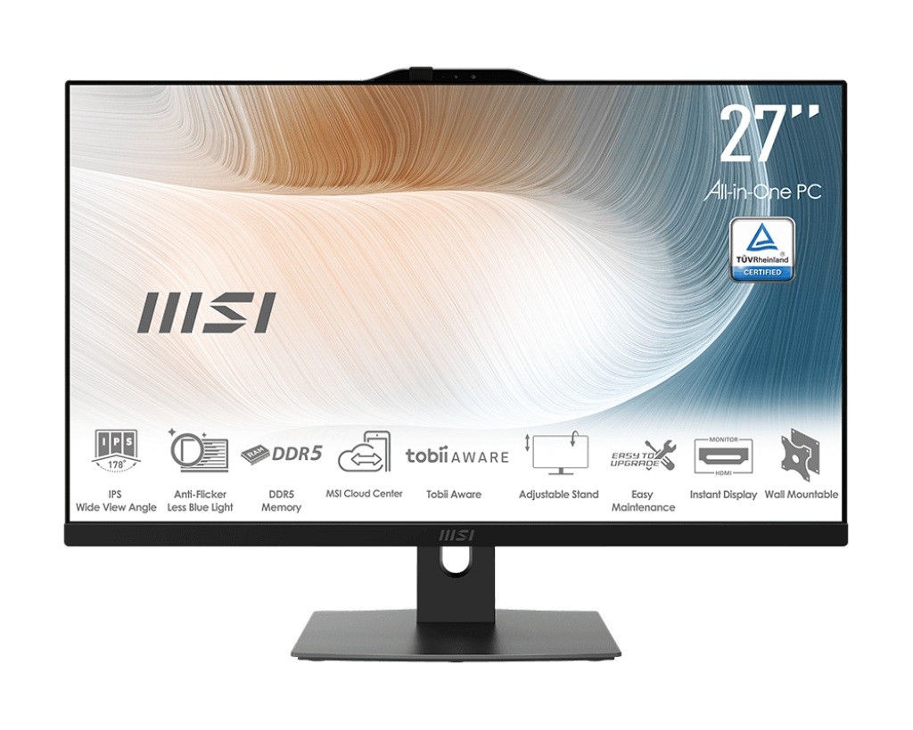 Komputer All-in-One MSI Modern AM272P 27" FullHD Core 5 120U 16GB 512GB SSD MS Windows 11 Professional