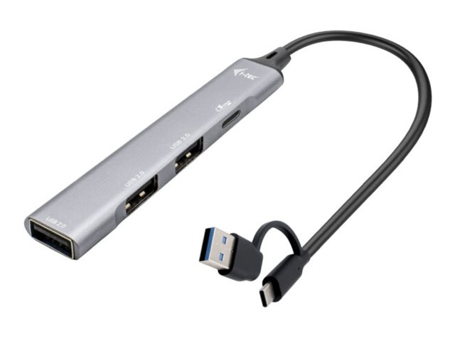 HUB USB-C/USB-A 4 portowy 1xUSB-C 3xUSB 2.0 i-tec