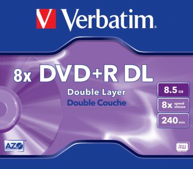 DVD+R VERBATIM 8,5GB x8 DoubleLayer Box*5