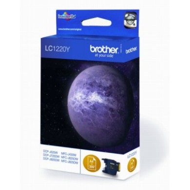 Tusz Brother LC1220Y Yellow 300 str. - obrazek 2