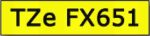 Taśma do drukarki etykiet Brother TZEFX651  24mm Czarny na Żółtym Flexible