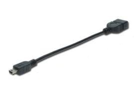 Kabel USB 2.0 żeński na miniUSB męski 0.2 m OTG Assmann - obrazek 3