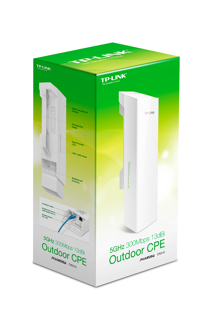 Access Point N300 TP-Link CPE510 5GHz Outdoor 13dBi - obrazek 2