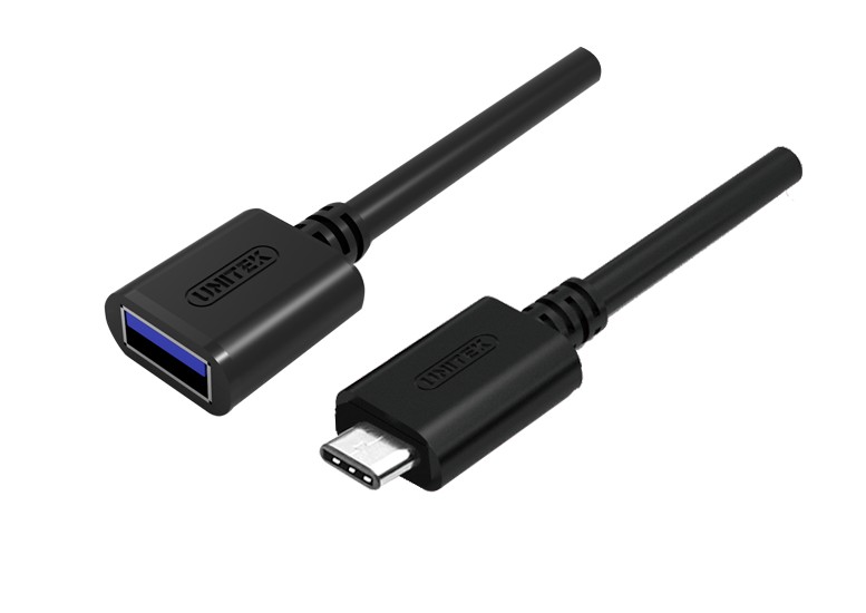 Adapter USB Type-C męski na USB 3.0 żeński 0.15 m OTG Unitek