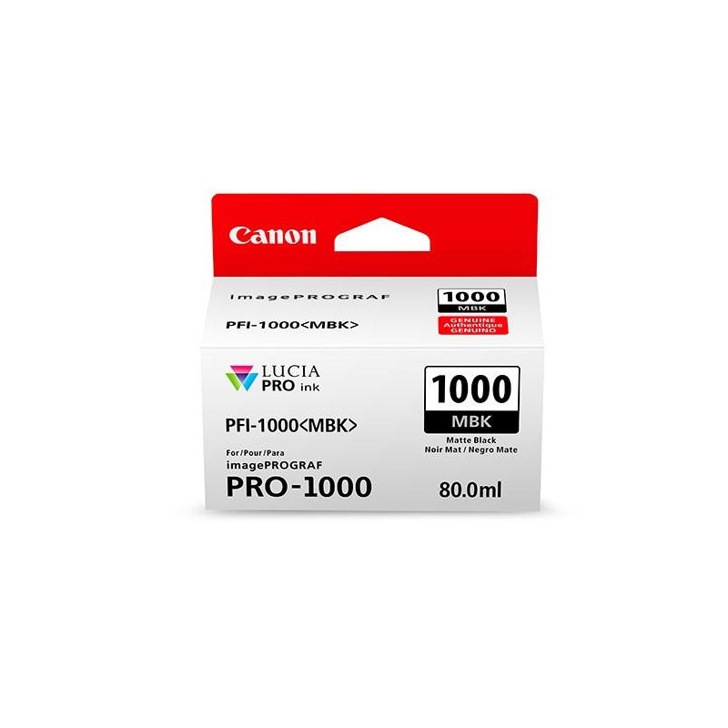 Tusz Canon PFI-1000 Mate Black 80 ml. 5490 str.