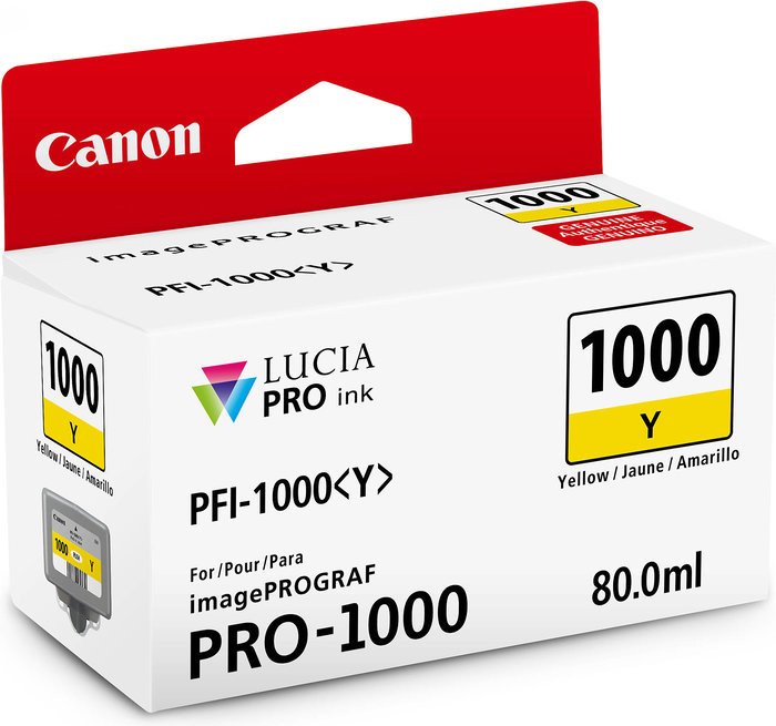 Tusz Canon PFI-1000 Yellow 80 ml. 3365 str.