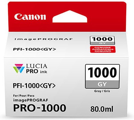 Tusz Canon PFI-1000 Grey 80 ml. 1465 str.