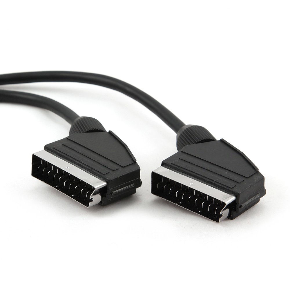 Kabel Audio-Video EURO 2x SCART męski 1.8m Gembird