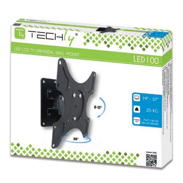 Uchwyt do mocowania LCD 19" - 37" - 25kg Ścienny Techly - obrazek 3