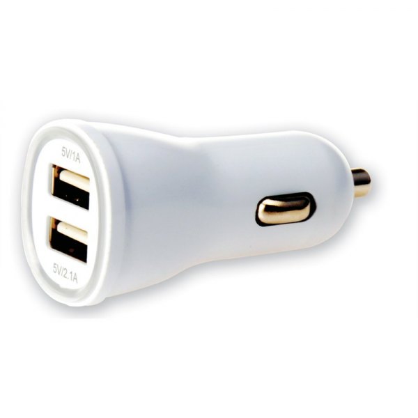 Ładowarka samochodowa USB 5V 2.1A 2 porty Techly