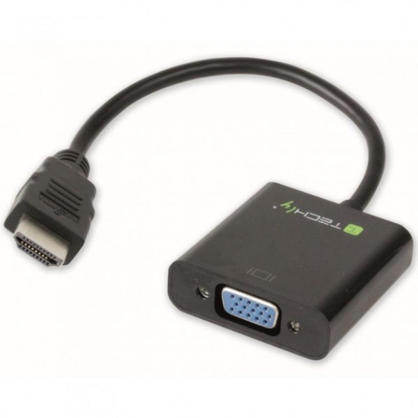 Adapter HDMI męski na VGA żeński + Audio Manhattan