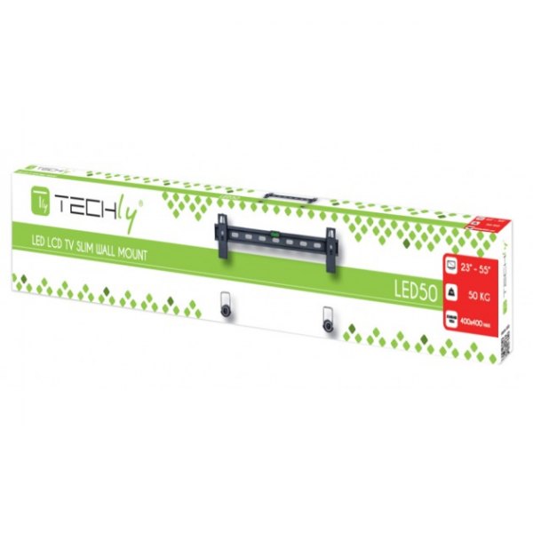 Uchwyt do mocowania LCD 23" - 55" - 50 Kg Ścienny Slim Techly - obrazek 3