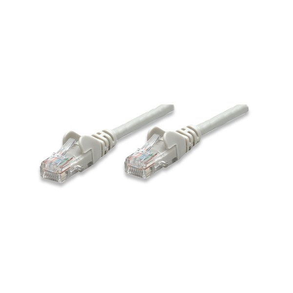 Kabel RJ45/RJ45 10 m Patchcord Kategoria 5e Szary