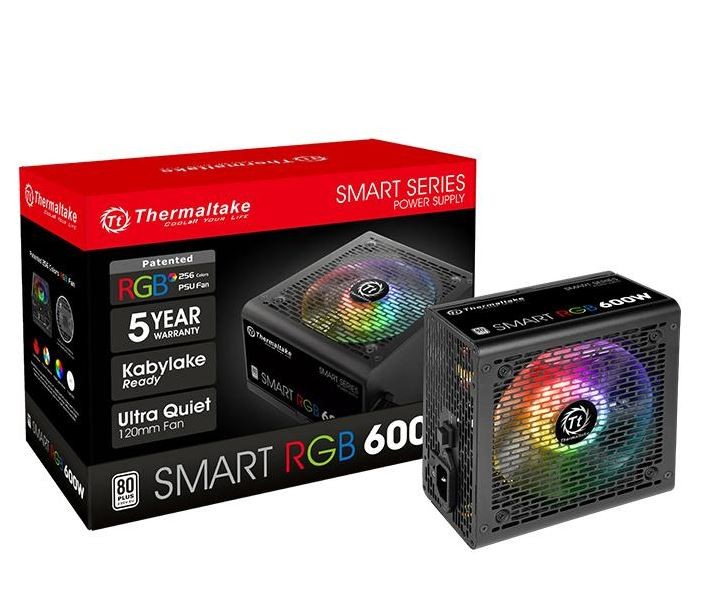 Zasilacz ATX 600W Thermaltake Smart RGB 80 Plus - obrazek 2