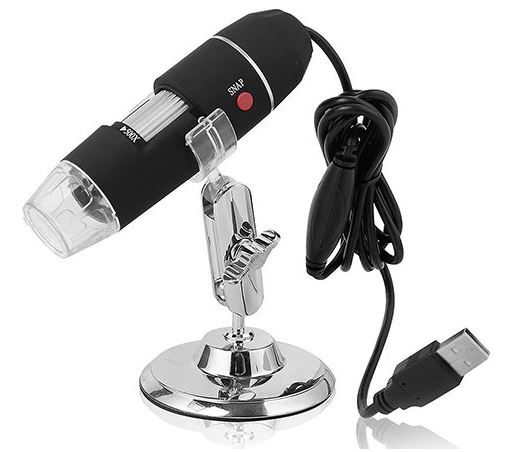 Mikroskop USB Media-Tech 500X 720p, powiększenie do 500x, podświetlenie, współpraca z komputerami PC