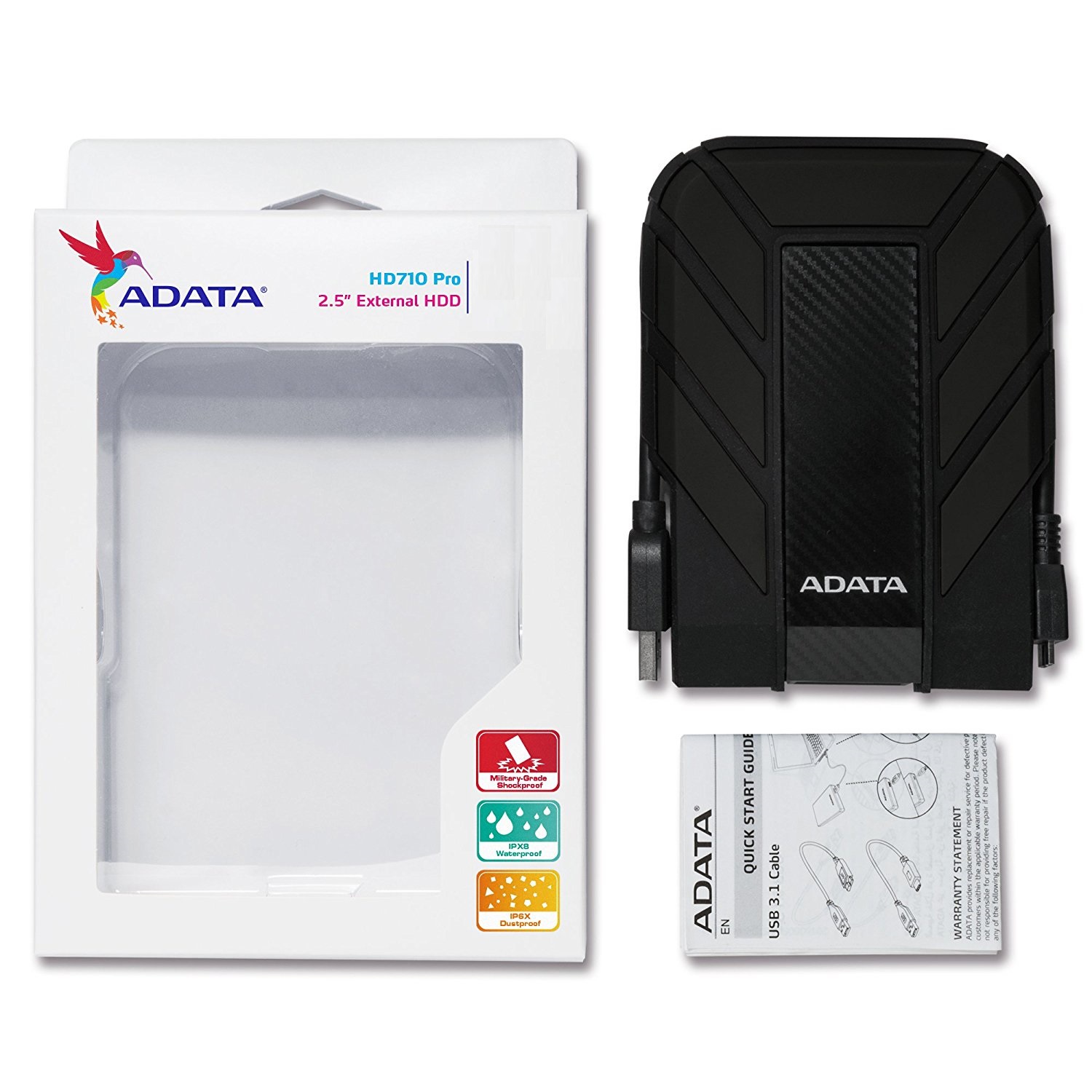 HDD USB 3.1 2TB Adata HD710 Pro Czarny Wodoodporny, Wstrząsoodporny - obrazek 2