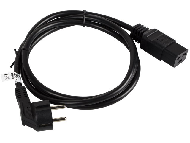 Kabel zasilający IEC C320 C19 VDE 1.8 m Lanberg - obrazek 2