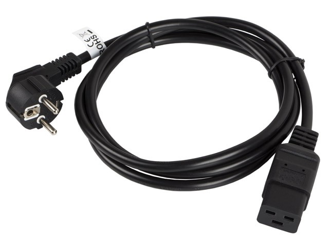 Kabel zasilający IEC C320 C19 VDE 1.8 m Lanberg - obrazek 3