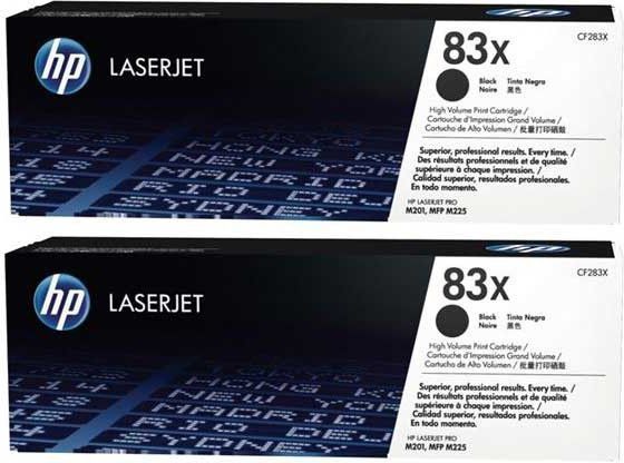 Tonery HP 83X CF283XD Black 2x2200 str.