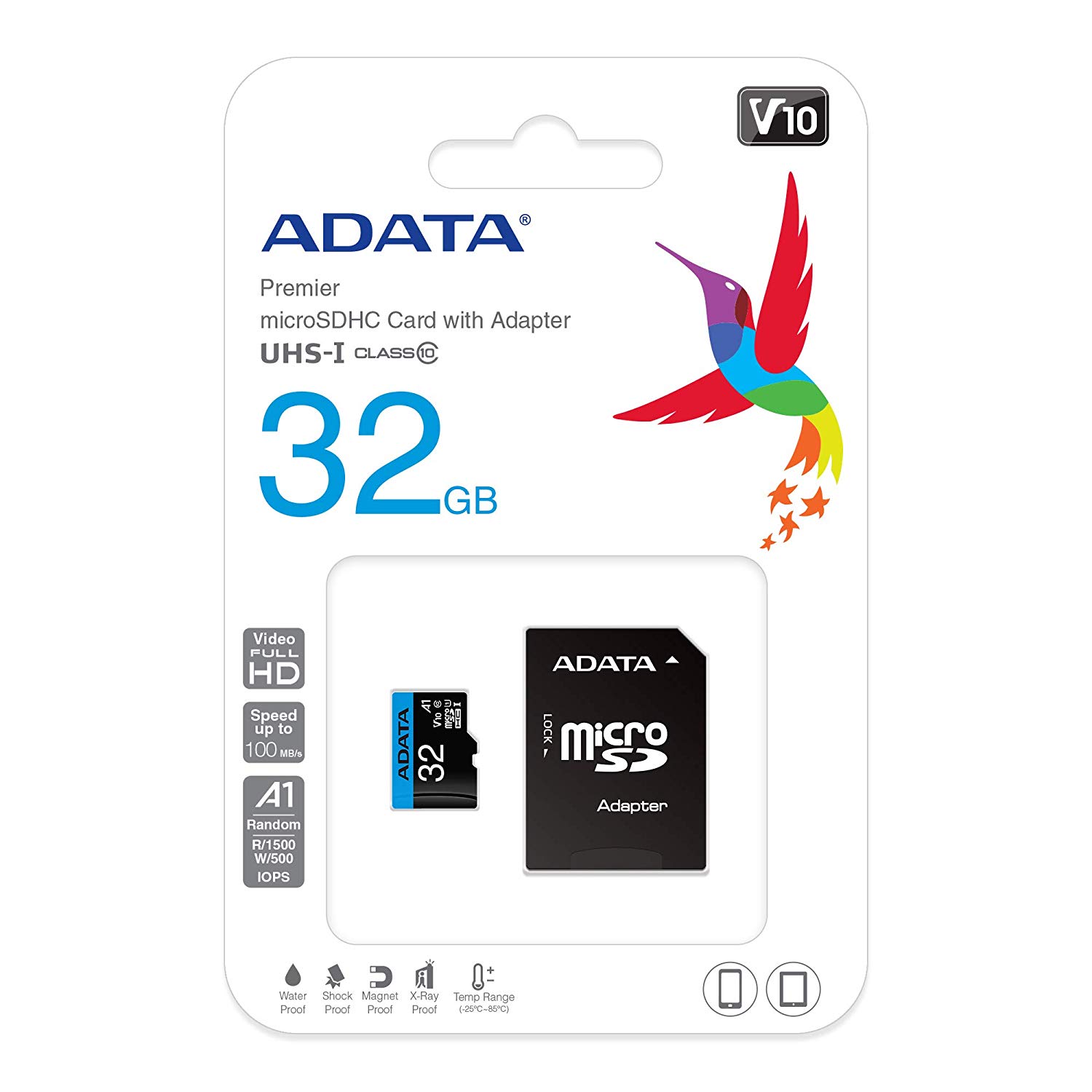 - karta pamieci MicroSD 32GB SDHC Adata Premier + Adapter SD! 100MB/25MB - obrazek 4
