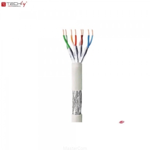 Kabel sieciowy UTP skrętka, Drut 100 m kat. 6 CU Szary Intellinet
