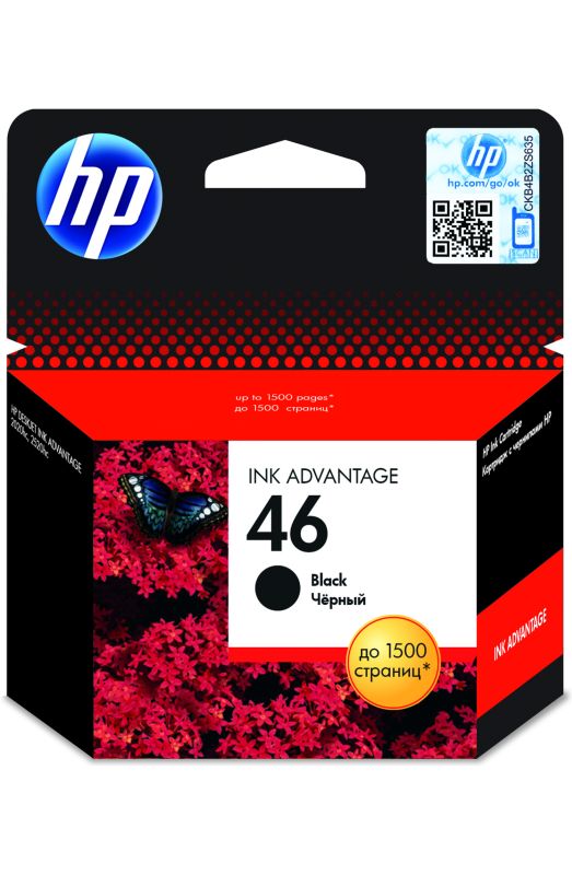 Tusz HP 46 CZ637AE Black 1500 str.