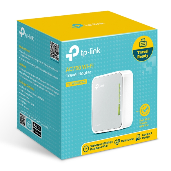 Router Dual-Band Wireless AC750 TP-Link Wi-Fi Archer TL-WR902AC - obrazek 2