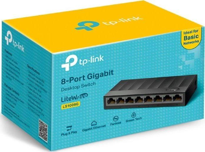 Switch TP-Link LS1008G 8x10/100/1000 MB/s - obrazek 2