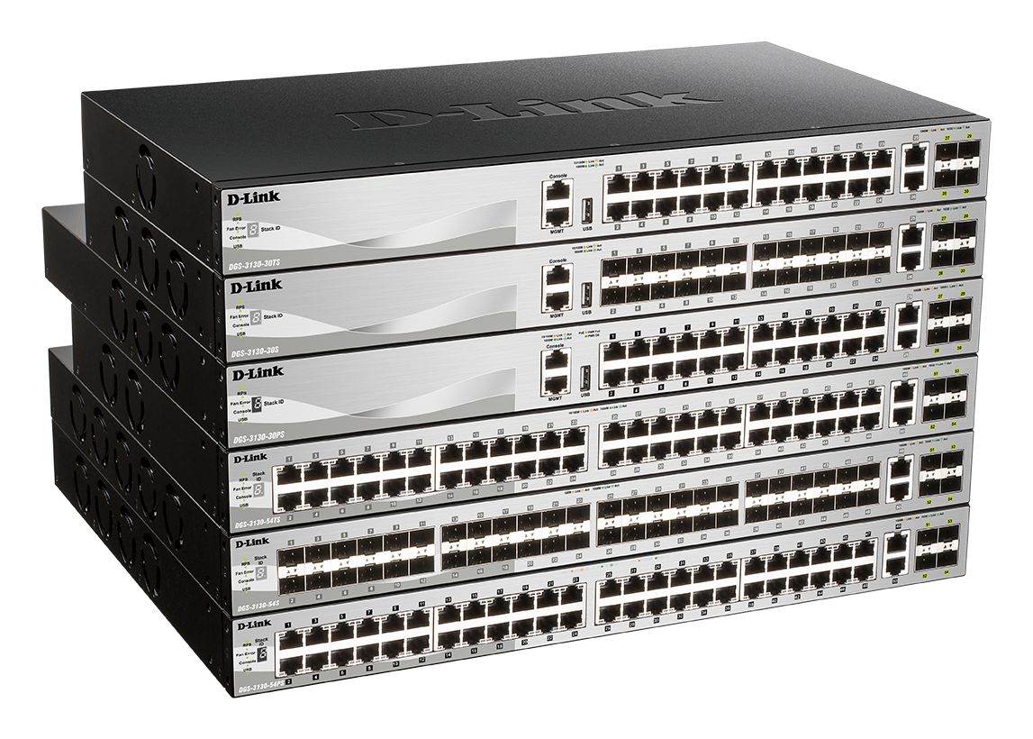 Switch D-Link DGS-3130-30TS/SI 24GE 2x10G 4xSFP+