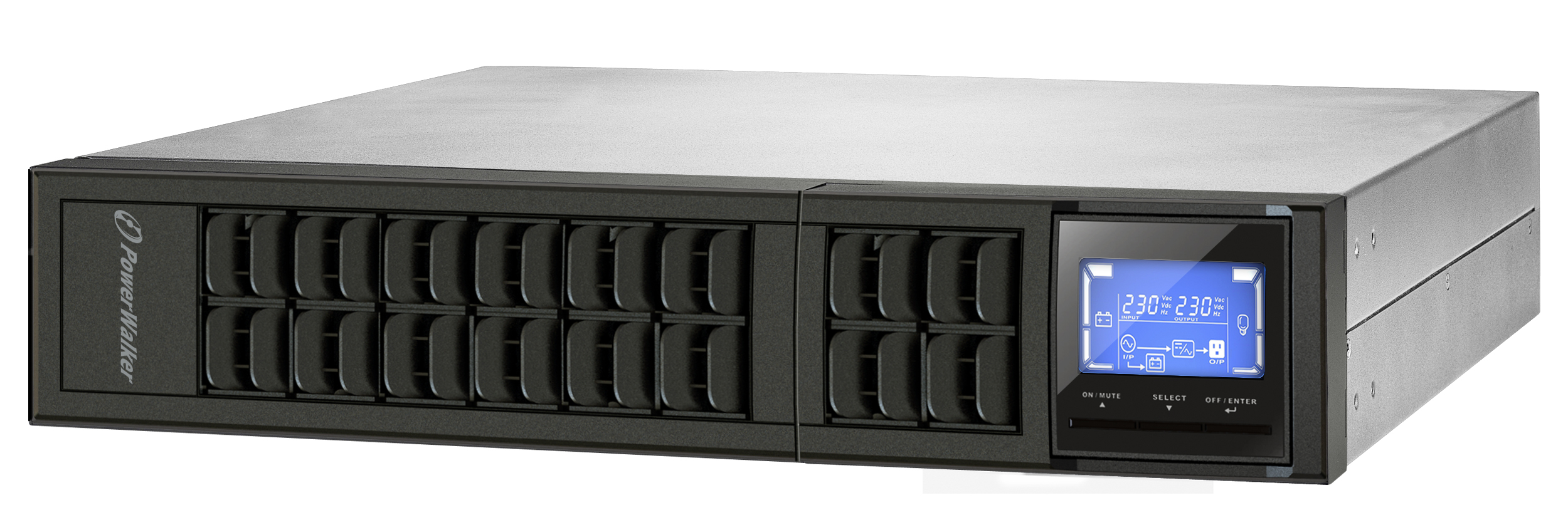 Zasilacz awaryjny UPS - PowerWalker UPS On-Line 3000VA CRM LCD