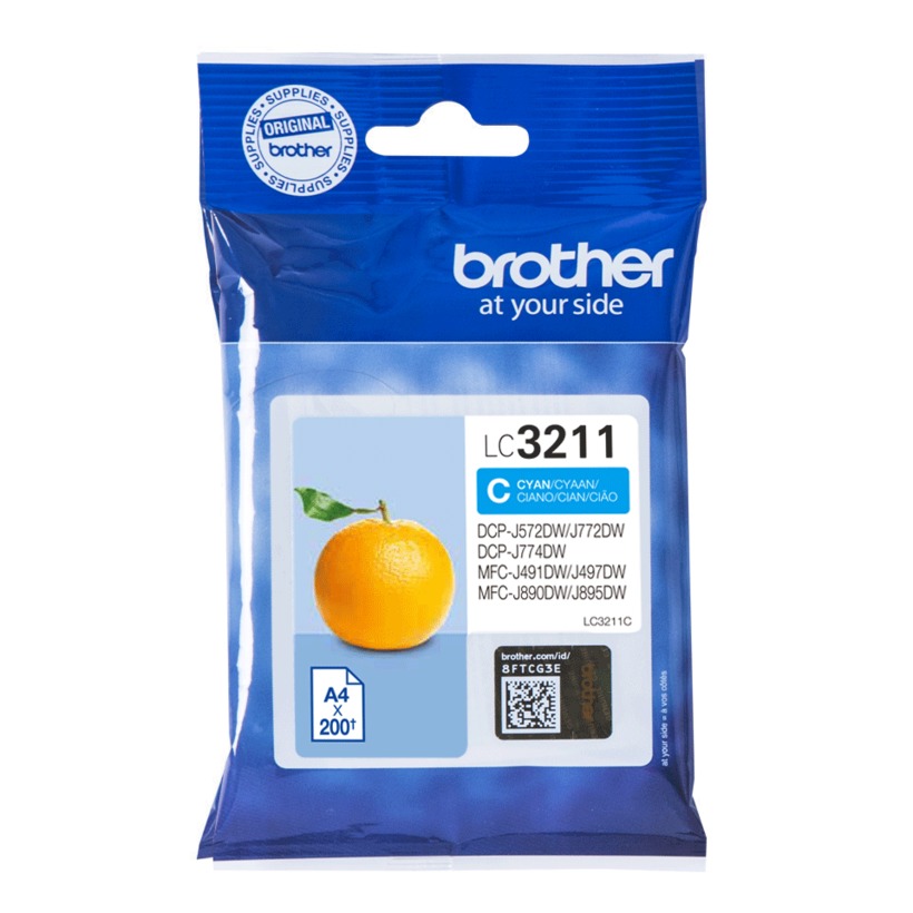 Tusz Brother LC3211C Cyan 200 str.