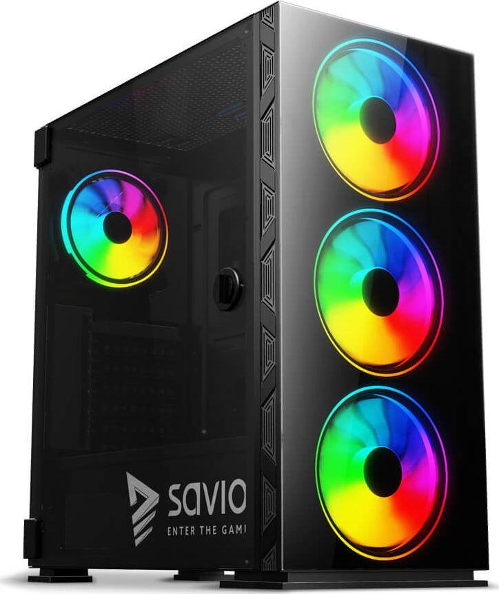 Obudowa Savio Prime X1 ARGB Glass