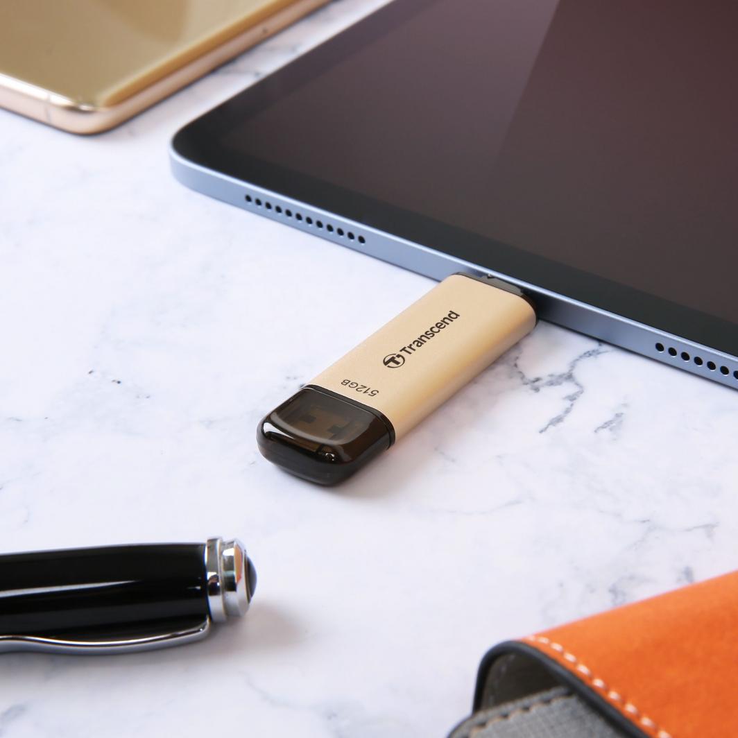Flashdrive 256GB USB 3.2 Type-C USB-A Transcend JetFlash 930C - obrazek 2