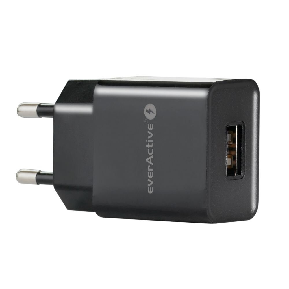 Ładowarka Sieciowa USB 5V 2.4A everActive Czarna - obrazek 3