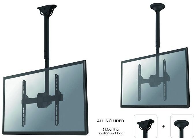 Uchwyt do mocowania LCD 32" - 60" - 50 kg - Sufitowy Neomounts by NewStar Czarny - obrazek 3