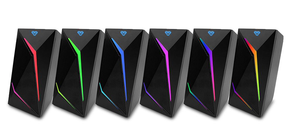 Głośniki Media-Tech Cobra Pro Urion 2.0 BT RGB - 320W PMPO, Bluetooth 5.0, AUX - obrazek 2