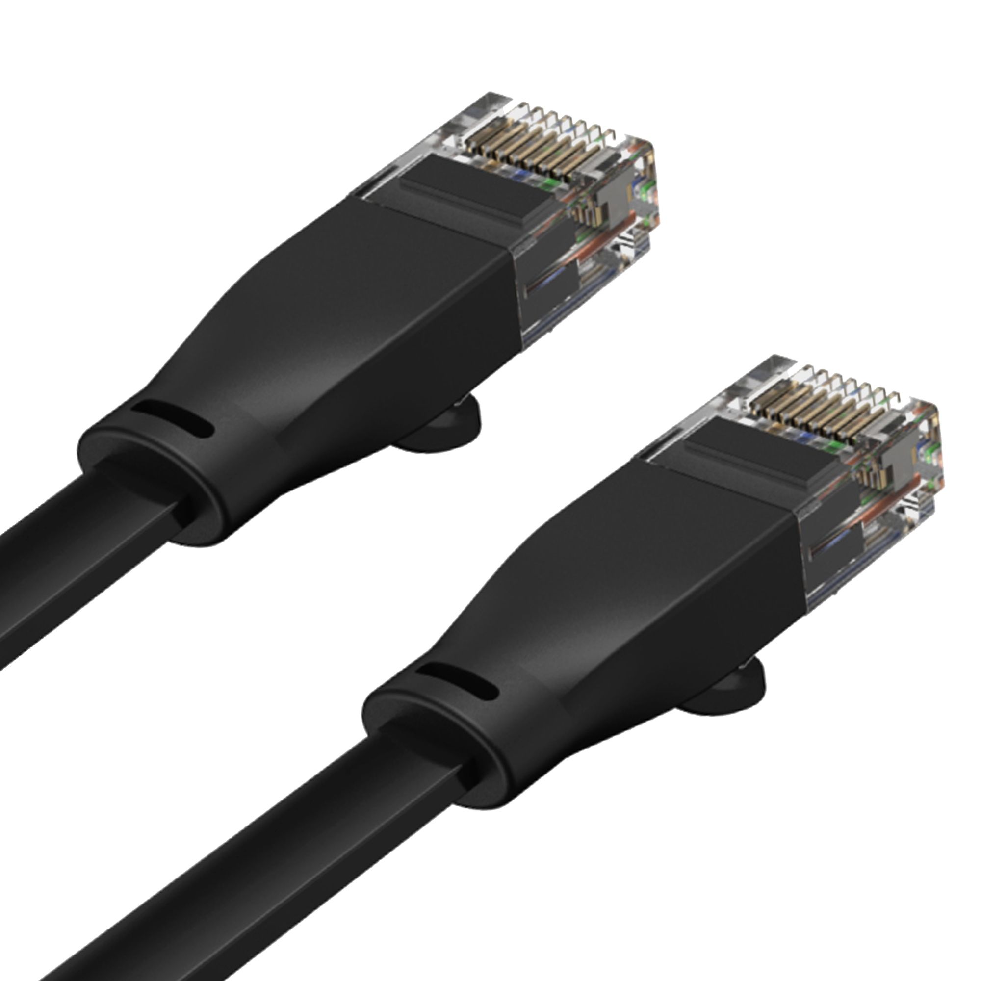 Kabel RJ45/RJ45 5 m Patchcord Kategoria 6 Czarny płaski Unitek - obrazek 2