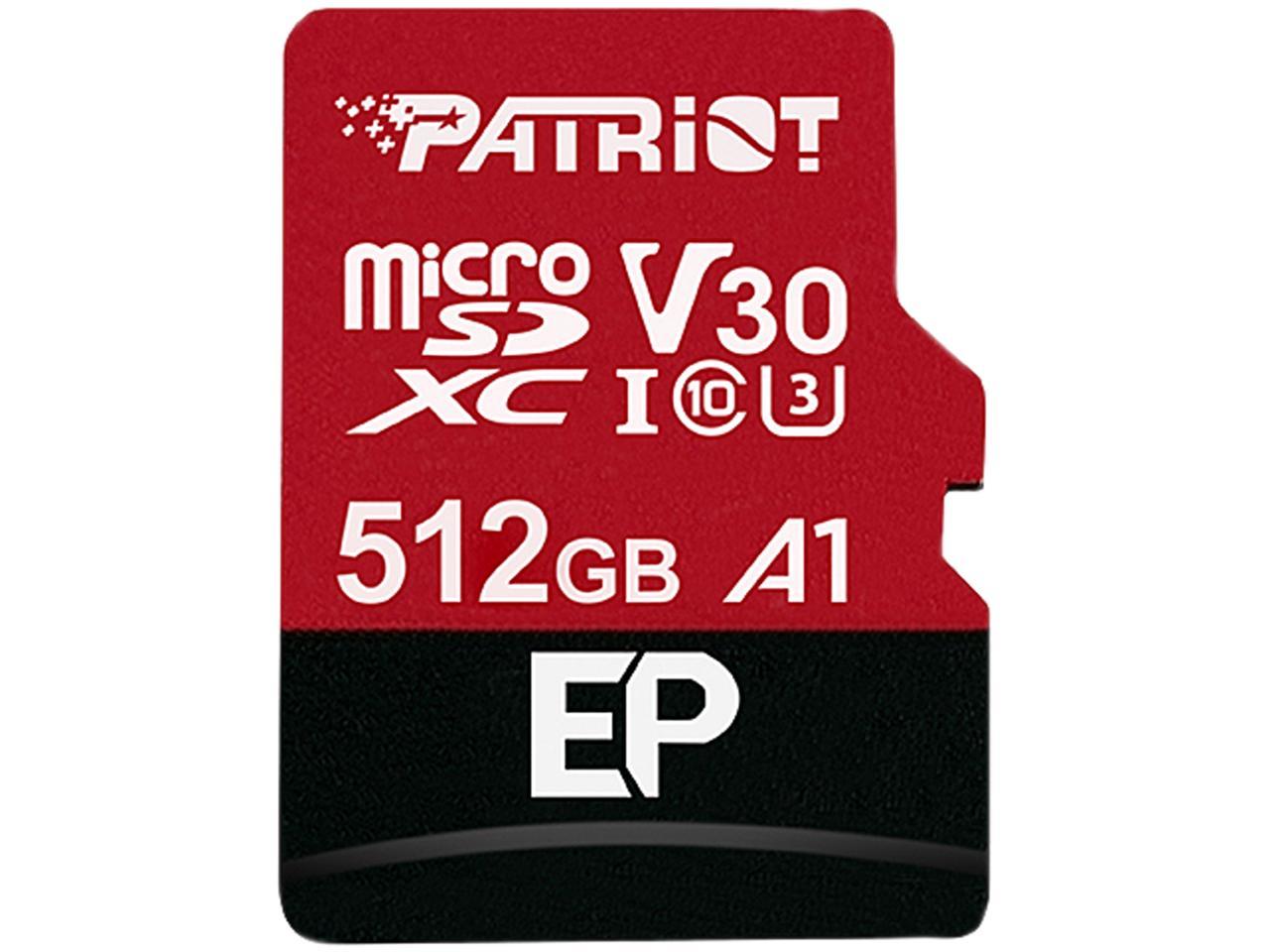 - karta pamieci MicroSD  512GB SDXC  Patriot EP Pro + Adapter SD!  80MB/90MB
