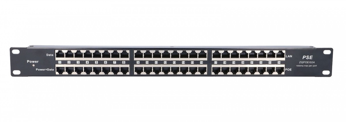 PoE Injector 24 x 100Mb/s RJ45 Extralink