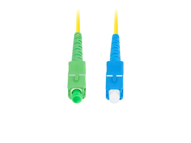 Patchcord światłowodowy Sm Sc/Apc-Sc/Upc Simplex 3.0mm 1.0m Żółty Lanberg - obrazek 3