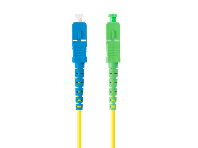 Patchcord światłowodowy Sm Sc/Apc-Sc/Upc Simplex 3.0mm 1.0m Żółty Lanberg - obrazek 2