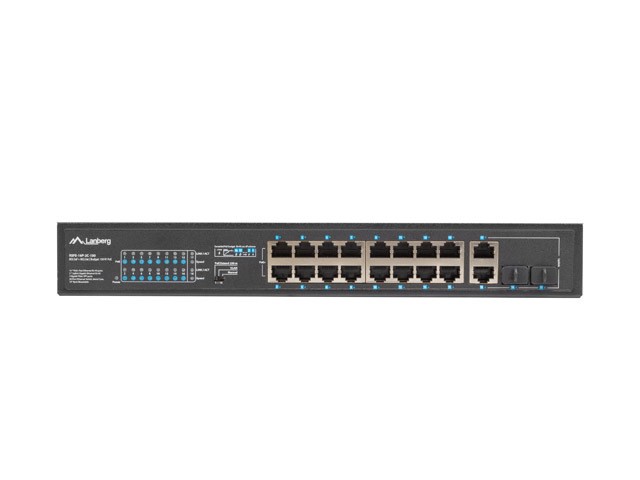 Switch Lanberg RSFE-16P-2C-150 16-Port 100MB POE+ 2xCombo - obrazek 5