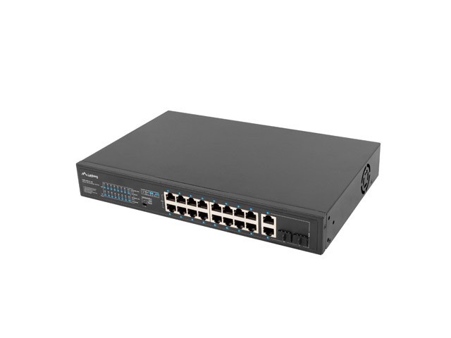 Switch Lanberg RSFE-16P-2C-150 16-Port 100MB POE+ 2xCombo - obrazek 4