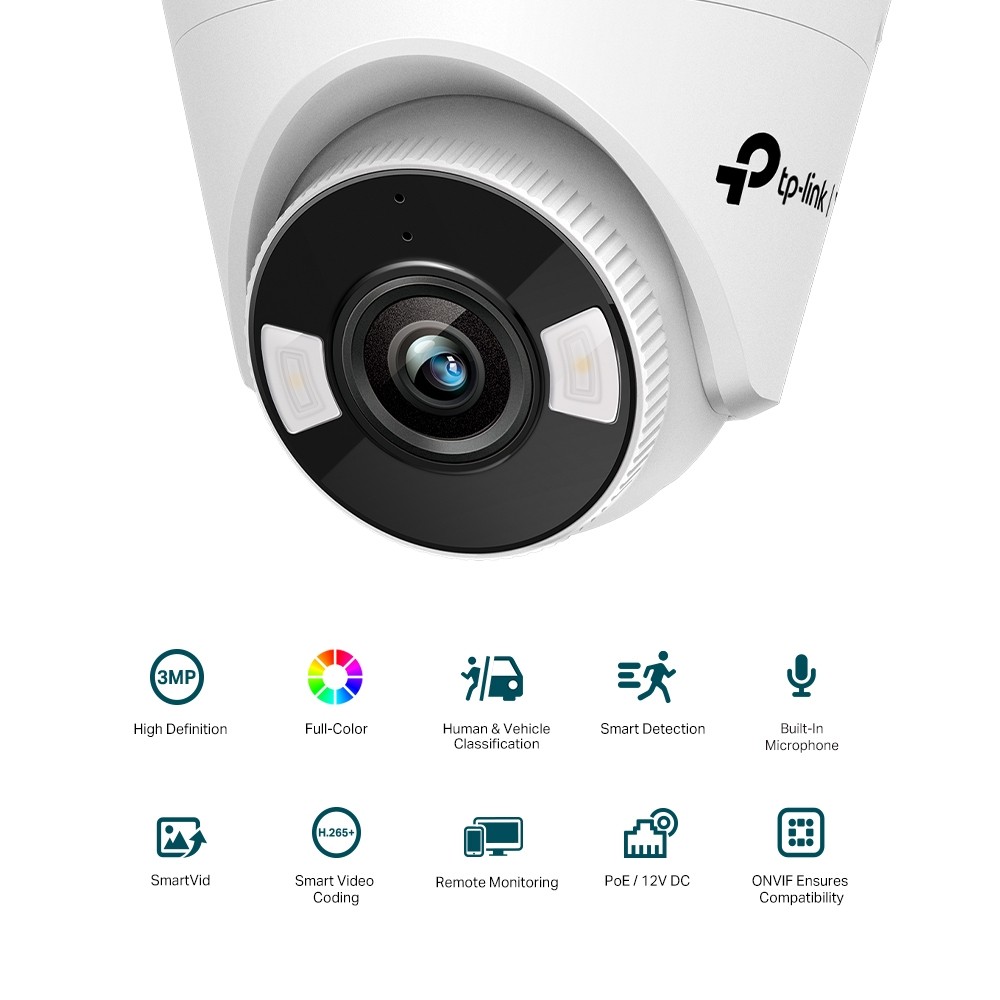 Kamera IP TP-Link VIGI C430 (4mm) 3MP Turret - obrazek 2