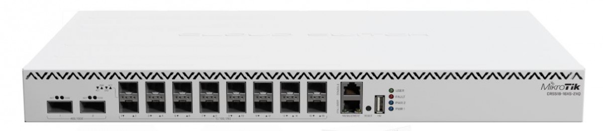 Switch MikroTik Cloud Router Switch CRS518-16XS-2XQ-RM