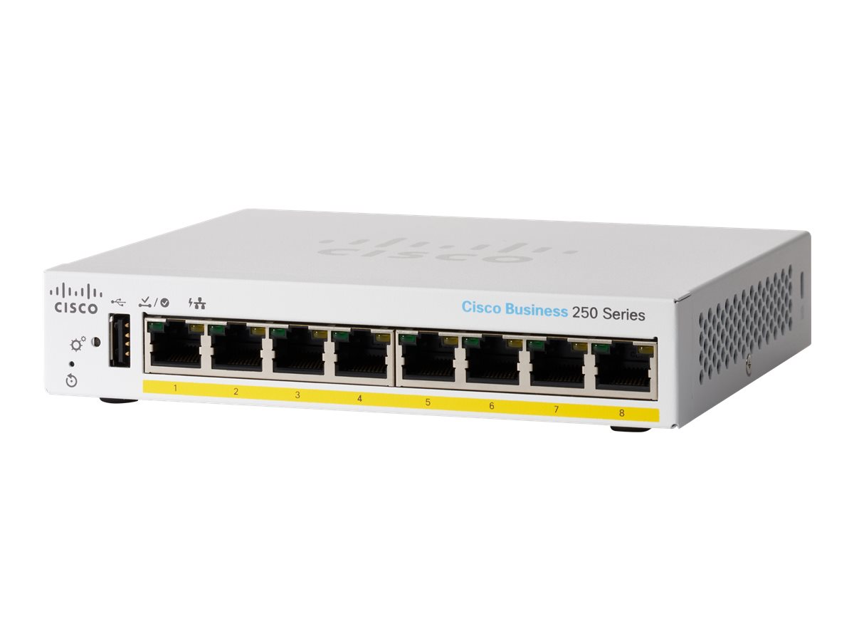 Switch Cisco CBS250-8PP-D Smart 8-port Gigabit Partial PoE