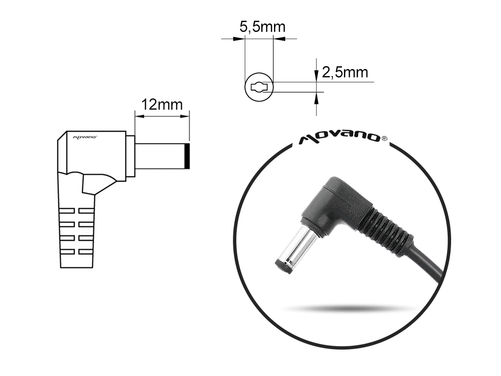 Zasilacz sieciowy do laptopa Asus, MSI 19.5V 230W 5,5x2,5mm - obrazek 2