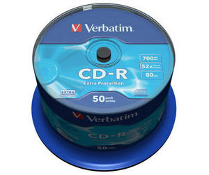 CDR Verbatim 700MB x52 CAKE *50