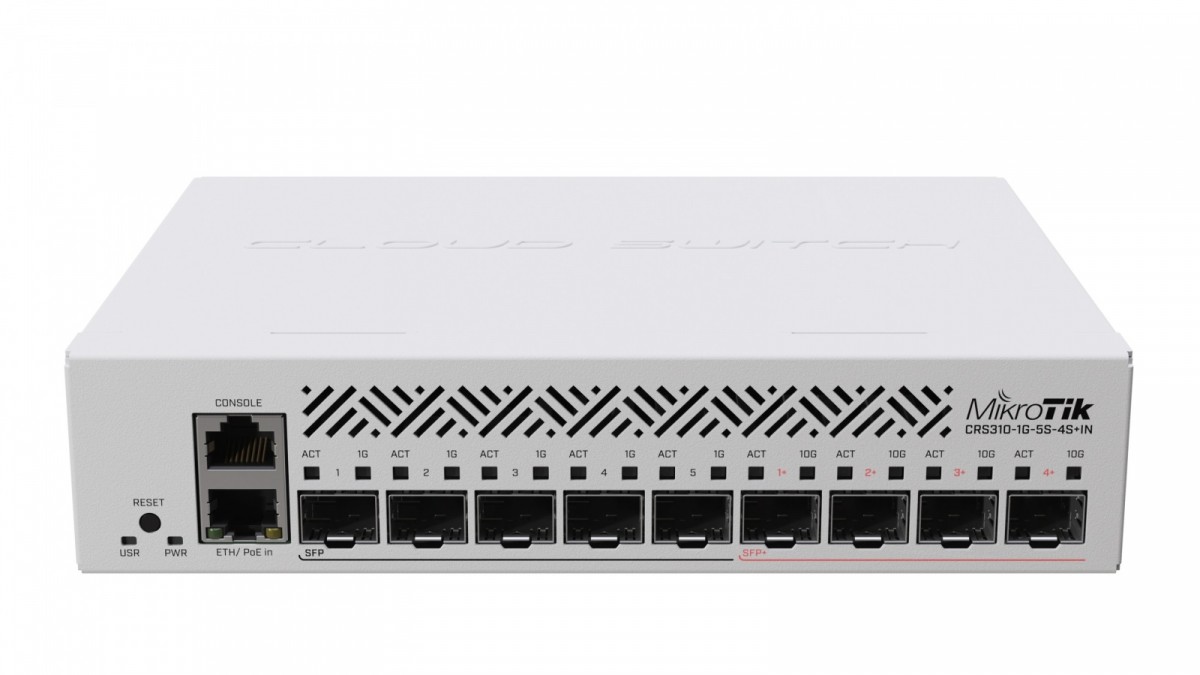 Switch MikroTik Cloud Router Switch CRS310-1G-5S-4S+IN