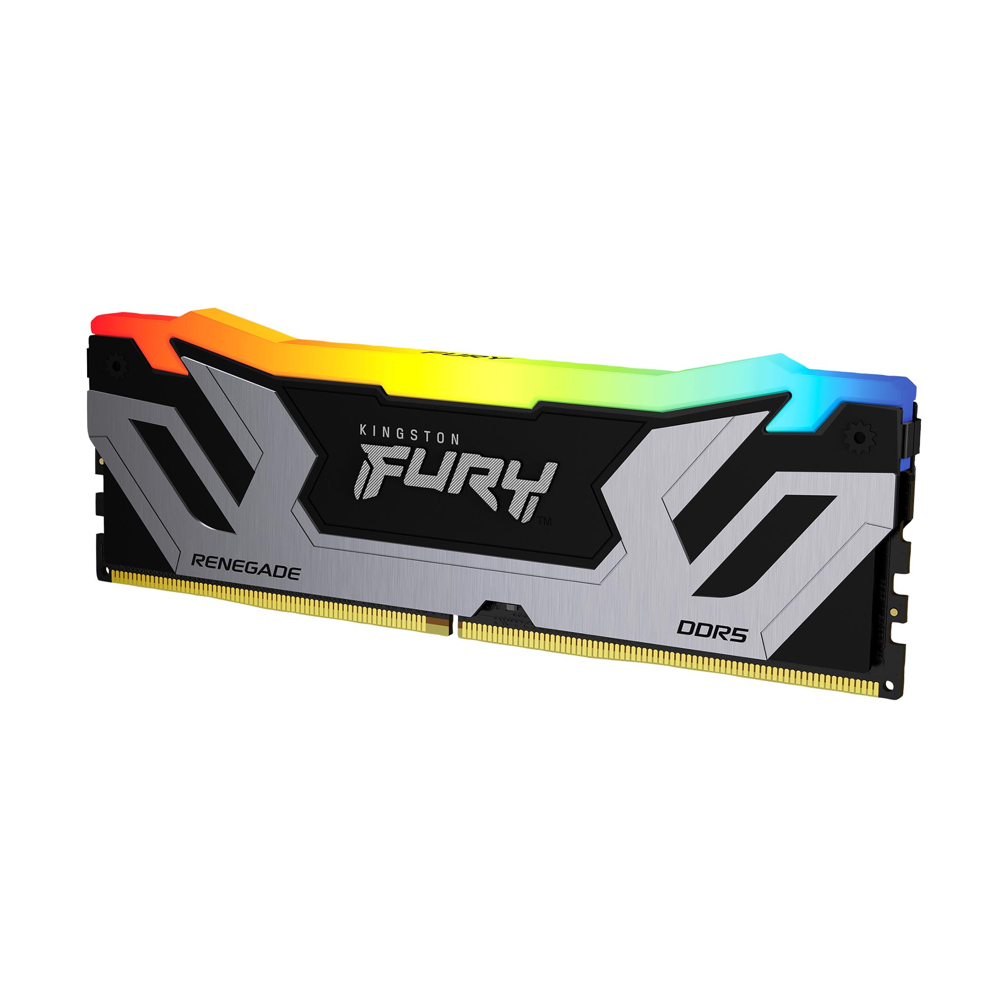 CUDIMM PC-8400 DDR5 24GB Kingston KF584CU40RSA-24 Fury Renegade RGB Silver XMP